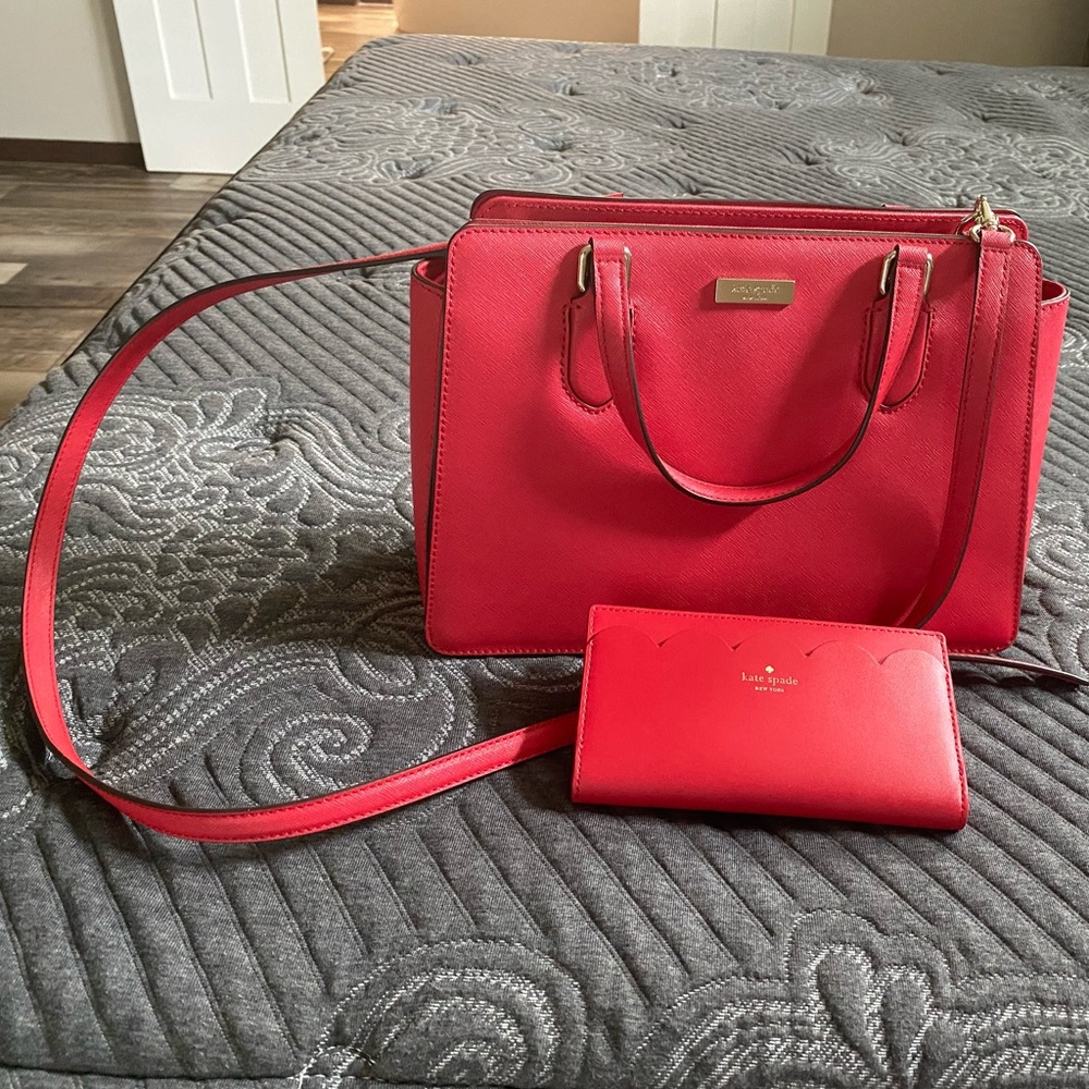 Kate spade handbag and wallet